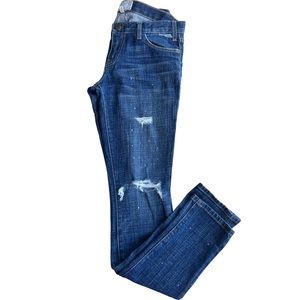 Current Elliot Jeans Skinny Distressed
